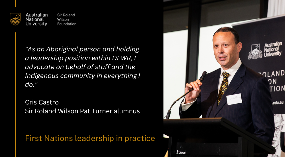 Picture of Sir Roland Wilson Pat Turner alumnus Cris Castro