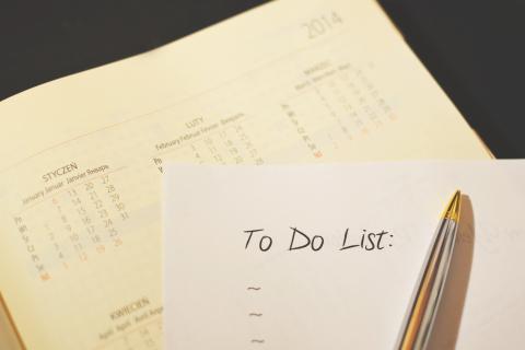 a picture of a 'to do' list