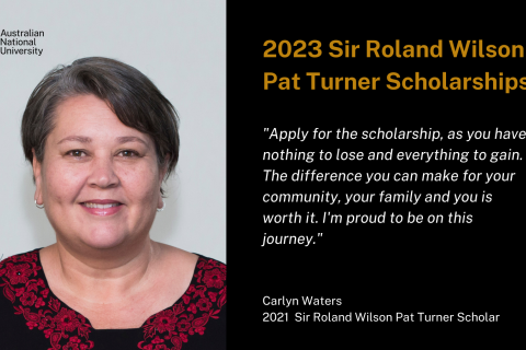 Sir Roland Wilson Pat Turner Scholar Carlyn Waters